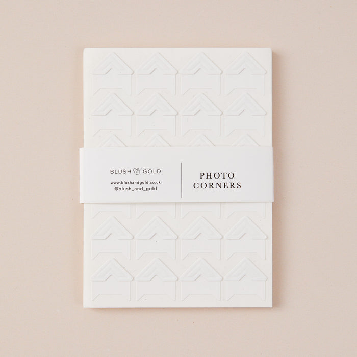 240 Photo Corners for Photo Albums & Guest Books - Giftware - Blush and Gold