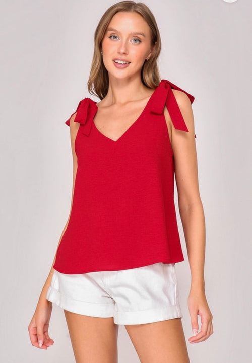4 COLORS! Tie Strap Airflow Game Day Top