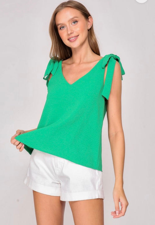4 COLORS! Tie Strap Airflow Game Day Top