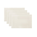 4 Woven PVC Textilene Placemats Dining Kitchen Table Mats Antique White