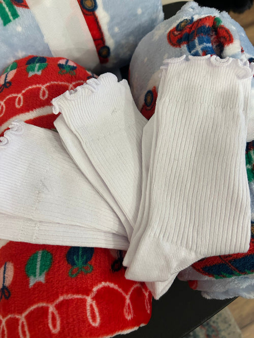 $5 white socks