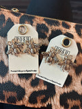 Gold bee earrings