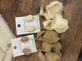 Long drop neutral earrings