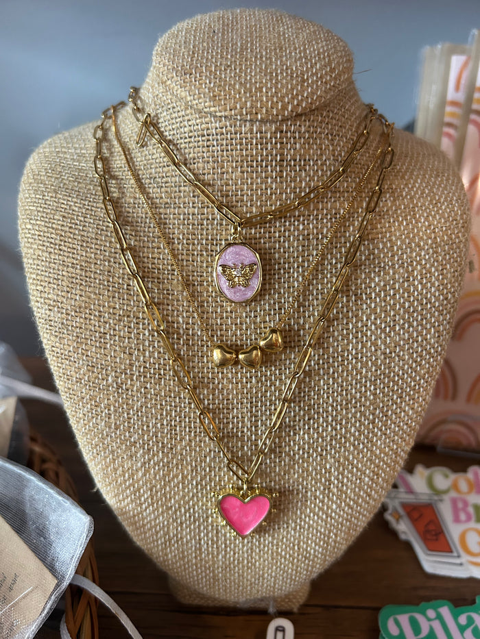 Enamel necklaces
