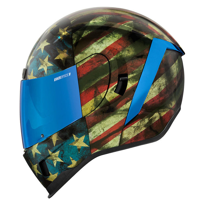 Airform Old Glory: WORLD STANDARD



Meets DOT FMVSS 218 (US), ECE 22-06 (Europe), &amp; PSC (Japan) Helmet Safety Standards