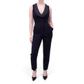 A.L.C. BLACK TUXEDO JUMPSUIT - SIZE 4