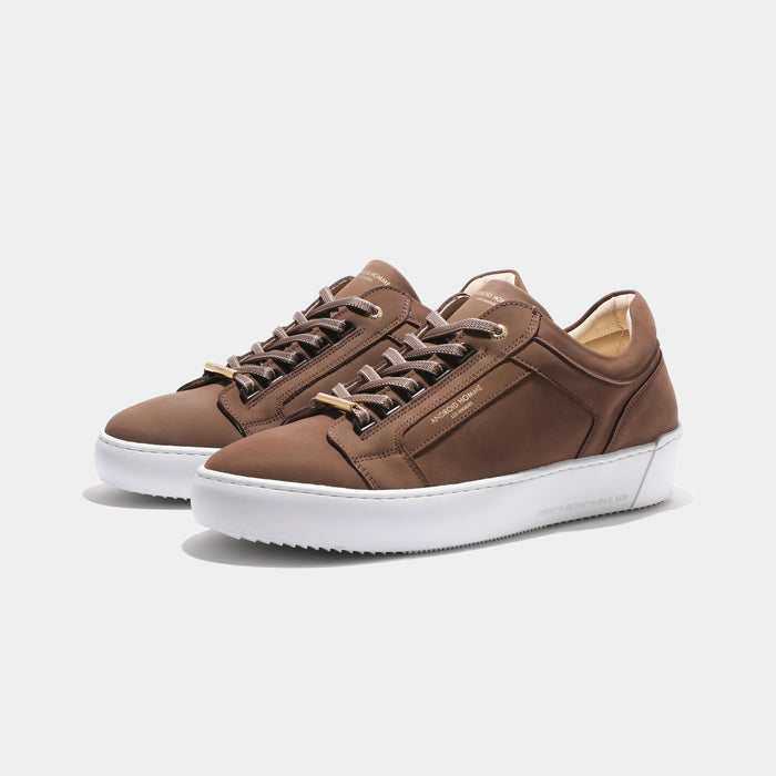 Android Homme - Venice Nubuck Trainer in Brown - Nigel Clare