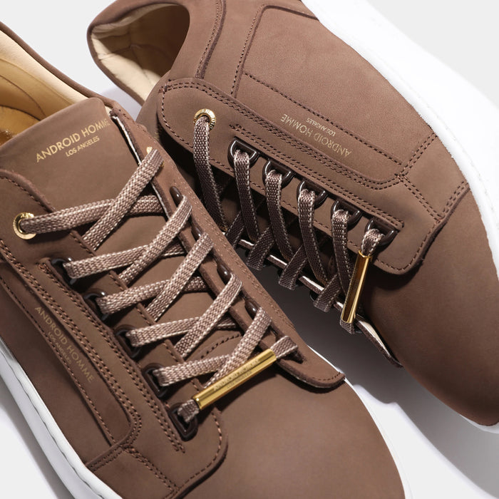 Android Homme - Venice Nubuck Trainer in Brown - Nigel Clare