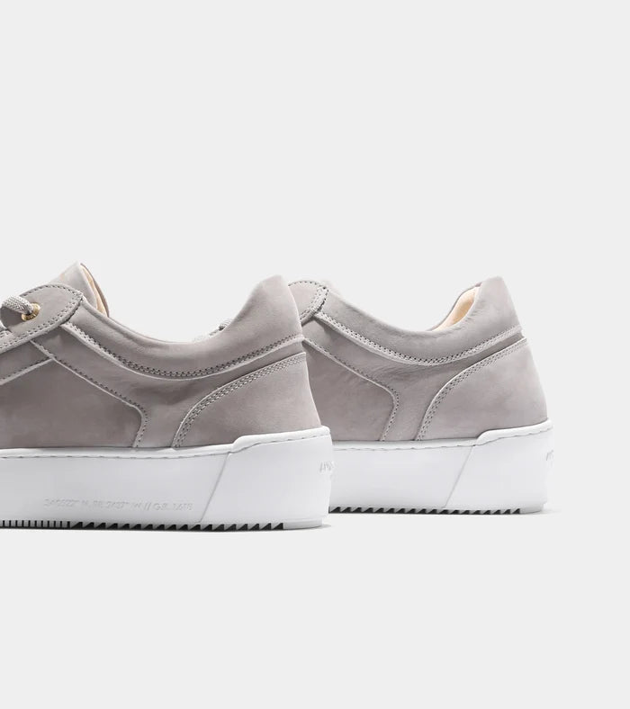 Android Homme - Venice Nubuck Trainer in Taupe Grey - Nigel Clare