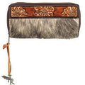 Angel Ranch Spotted Calf Hair Collection Wallet Brown