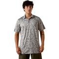 Ariat All Over Print Heathered Fitted Polo