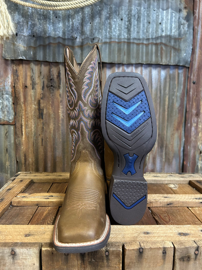 Ariat Cattle Caite Wide Square Toe Western Boot