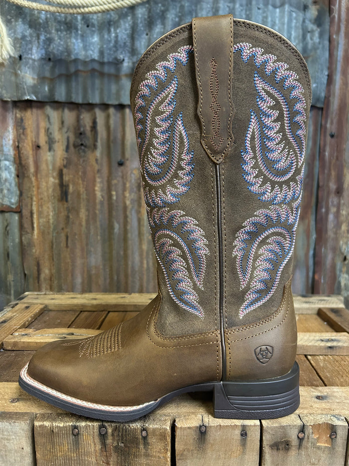 Ariat Cattle Caite Wide Square Toe Western Boot