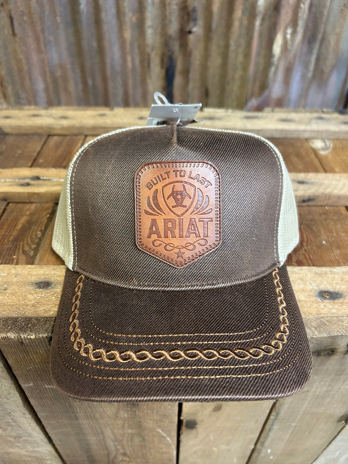 Ariat Leather Patch Snapback