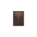 Ariat Mens Trifold Style Wallet Bug Stitch Brown