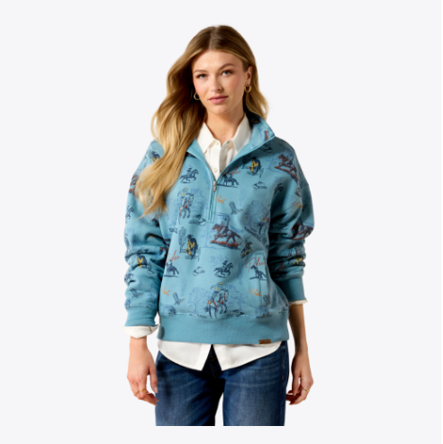 Ariat Painted 1/2 Zip Sweatshirt