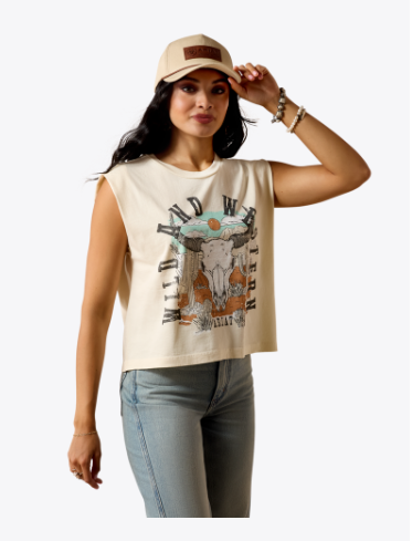 Ariat Steer Skull Landscape T-Shirt