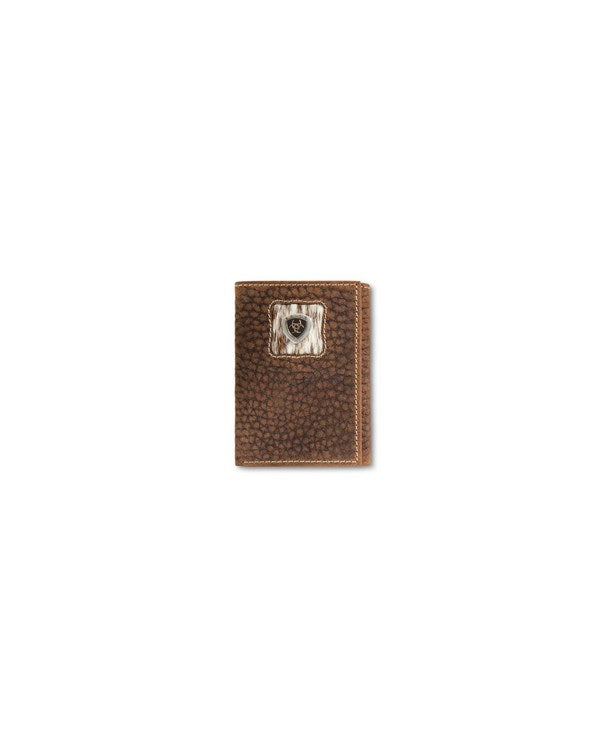 Ariat Trifold Calf Hair Patch Wallet