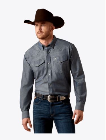 Ariat Wrinkle Free Refined Slub Classic Fit Shirt