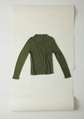 Aster High Neck Wool Lyocell Tee | Artichoke