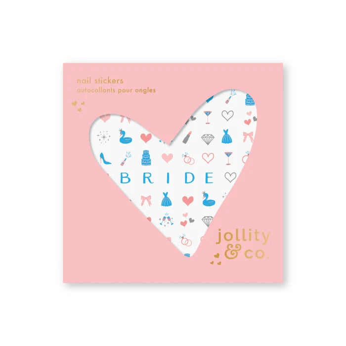 Bachelorette Bride Nail Stickers - Giftware - Jollity and Co.