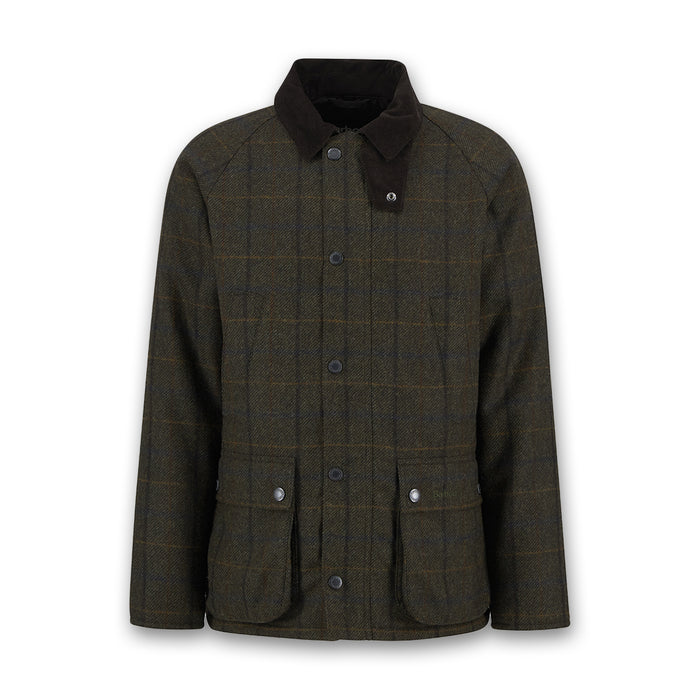 Barbour - Bedale Check Wool Jacket in Brown - Nigel Clare