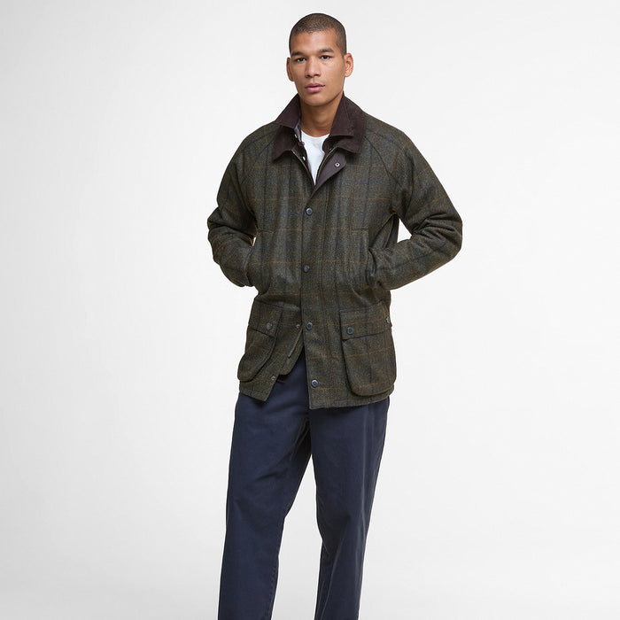 Barbour - Bedale Check Wool Jacket in Brown - Nigel Clare