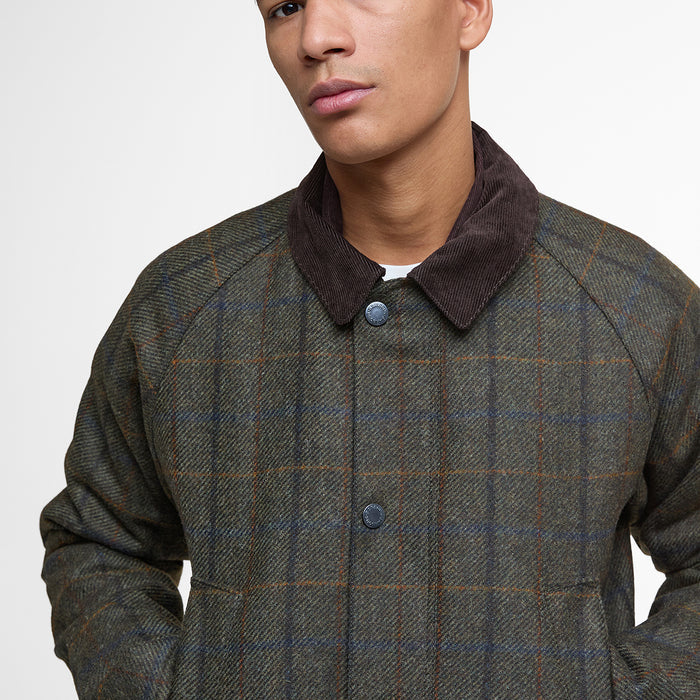 Barbour - Bedale Check Wool Jacket in Brown - Nigel Clare