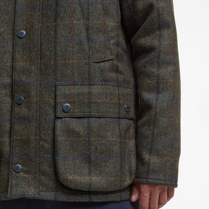Barbour - Bedale Check Wool Jacket in Brown - Nigel Clare