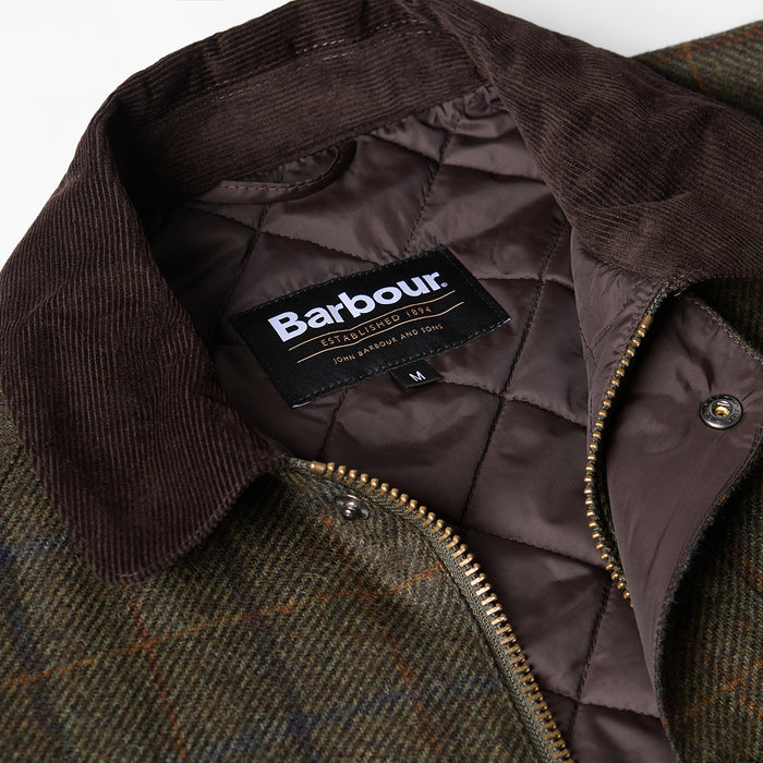 Barbour - Bedale Check Wool Jacket in Brown - Nigel Clare