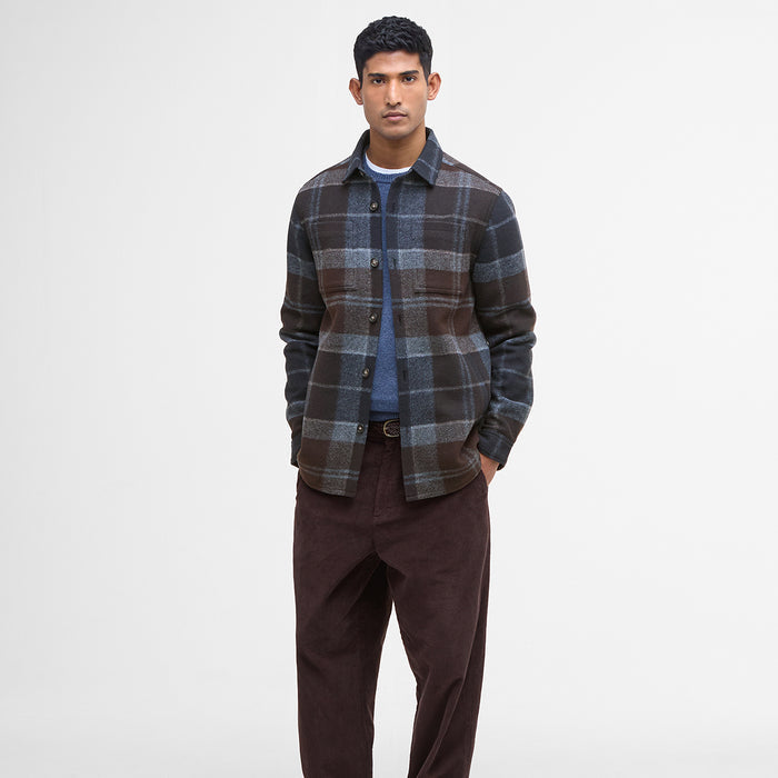 Barbour - Chapter Check Overshirt in Midnight/Oak Tartan - Nigel Clare