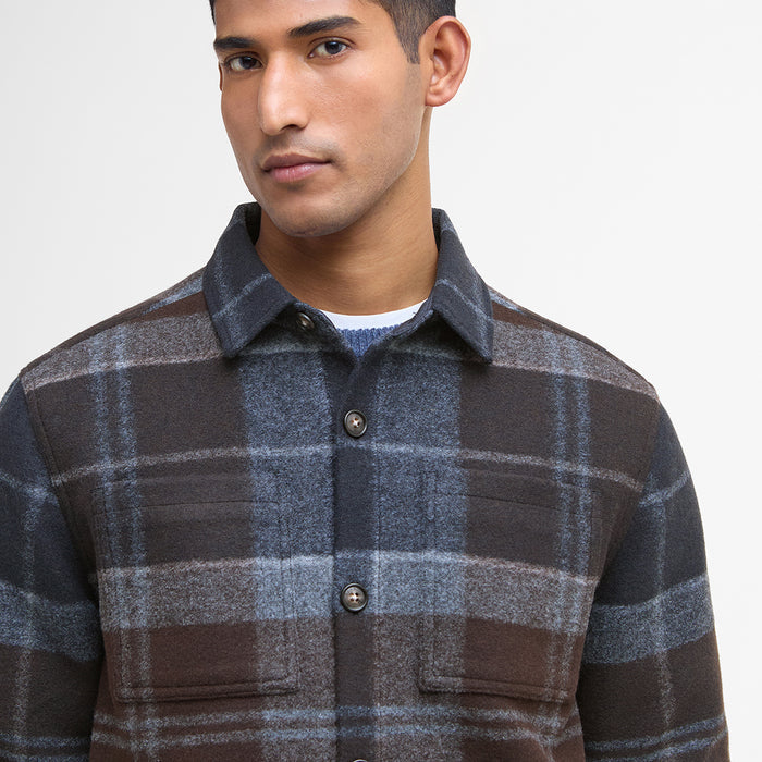 Barbour - Chapter Check Overshirt in Midnight/Oak Tartan - Nigel Clare