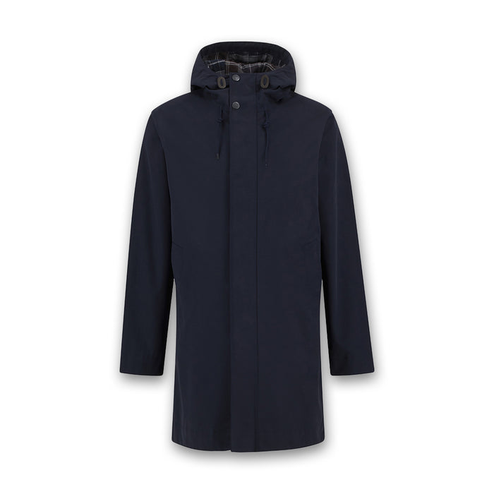 Barbour - Lorden Hooded Raincoat in Navy - Nigel Clare