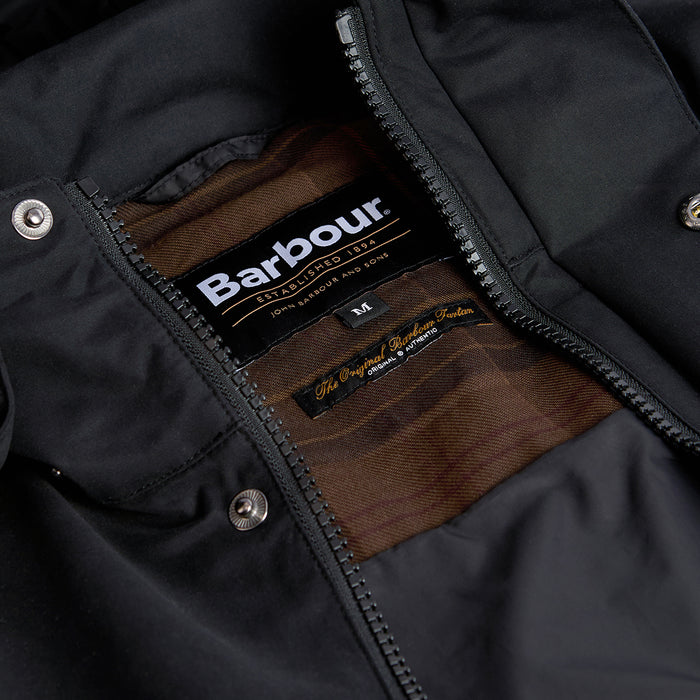 Barbour - Re-Engineered Spey Showerproof Jacket in Black - Nigel Clare