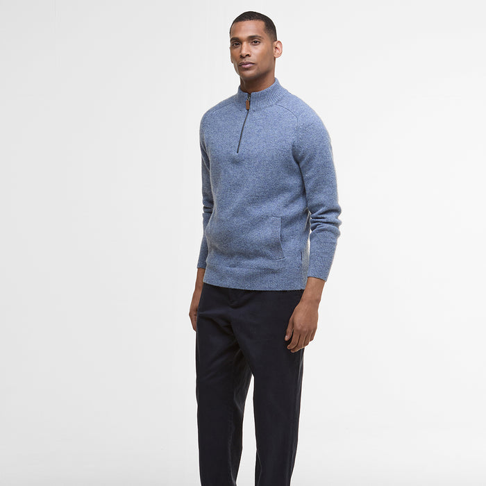 Barbour - Talder Half Zip Sweater in Bluestone - Nigel Clare