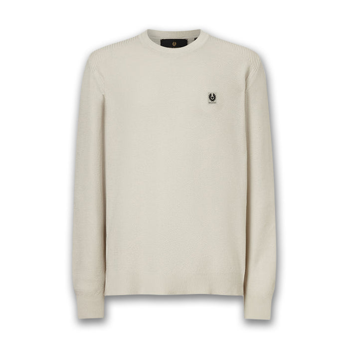 Belstaff - Coast Knitted Jumper in Silver Birch - Nigel Clare