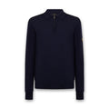 Belstaff - Kyle LS Merino Wool Polo in Dark Ink - Nigel Clare