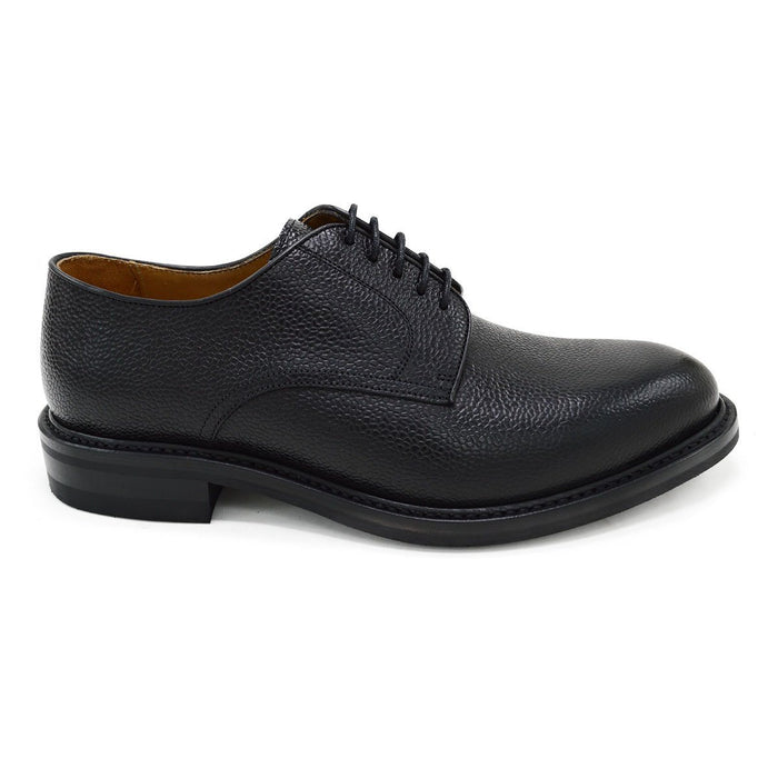 Berwick 1707 Country Grain Plain Derby Shoe (4169) Black