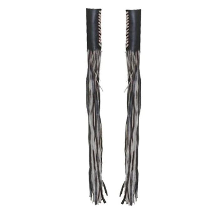 Fringe Cowhide Throttle Covers: BLACK THROTTLE COVER

Premium Leather Throttle Covers
With fringes
Ships as a pair
Cowhide Le