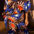 Chocolate & Blue Sun Bandana