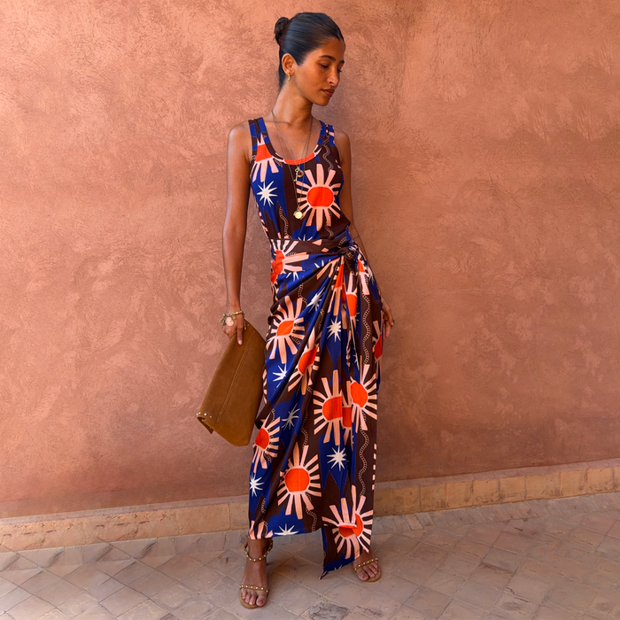 Chocolate & Blue Sun Jaspre Skirt