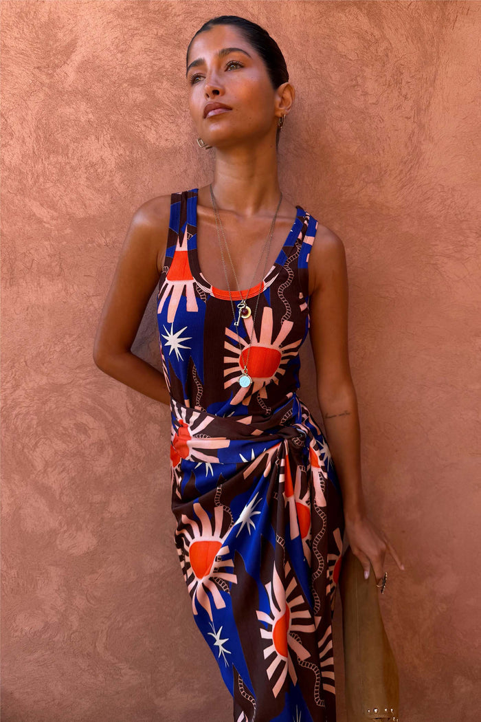 Chocolate & Blue Sun Jaspre Skirt