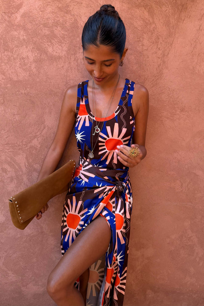Chocolate & Blue Sun Jaspre Skirt