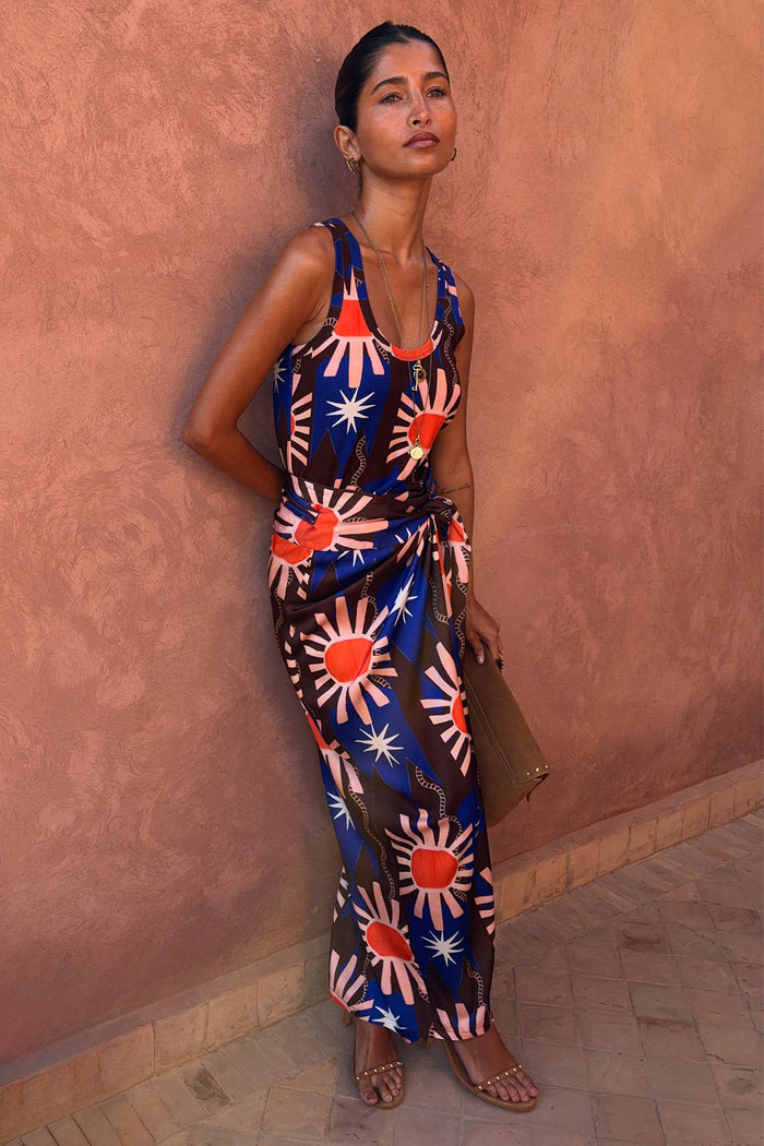 Chocolate & Blue Sun Jaspre Skirt