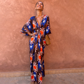 Chocolate & Blue Sun Toria Dress