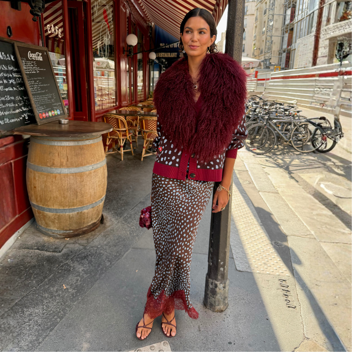 Chocolate Deer Midi Maeva Skirt