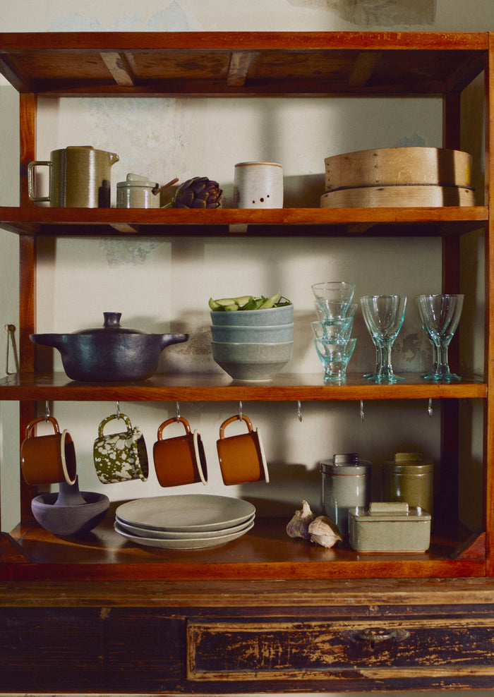 Cisco And The Sun Stoneware Storage Jar | Moss