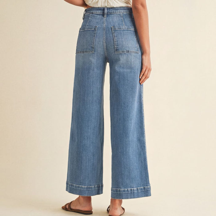 Clarisse Pin Tuck Jeans - SexyModest Boutique