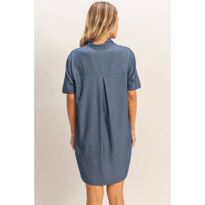 Collared Shirt Dress