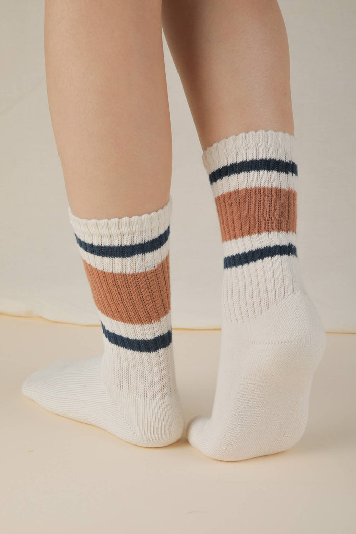 Color Block Crew Socks